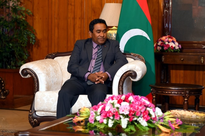 މޭ، 7، 2015: ރައީސުލްޖުމްހޫރިއްޔާ، ޕާކިސްތާނުގެ ރައީސާ ބައްދަލު ކުރެއްވުން -- ފޮޓޯ/ ރައީސް އޮފީސް