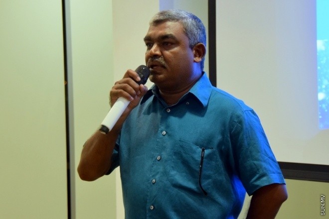 މޭ 11، 2015:ފީނާ ވޯލްޑް ޗެމްޕިއަންޝިޕް އަދި އައިއޯއައިޖީގައި ވާދަކުރާ ގައުމީ ސްވިމިންގް ސްކޮޑު އިއުލާންކުރުމުގެ ތެރެއިން --- ސަން ފޮޓޯ/ ޔޫސުފް ސޮފްވާން