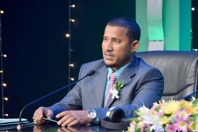 ޖުލައި 17، 2015: ޓީވީއެމް އިން އިންތިޒާމުކޮށްގެން ބޭއްވި، 1436 ވަނަ އަހަރުގެ ރަމަޟާން މަހުގެ، "ރާއްޖޭގެ އެންމެ އަލިގަދަ ތަރި" ޤުރުއާން މުބާރާތުގެ ފައިނަލް އަދި އިނާމު ދިނުމުގެ ރަސްމިއްޔާތުގެ ތެރެއިން -- ސަންފޮޓޯ/ އަލީ ނަސީރު 