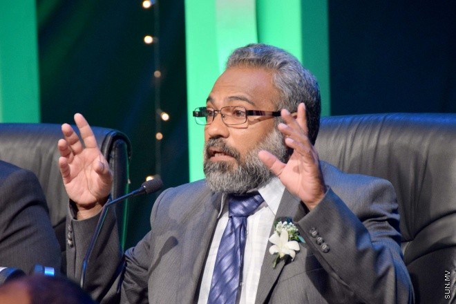 ޖުލައި 17، 2015: ޓީވީއެމް އިން އިންތިޒާމުކޮށްގެން ބޭއްވި، 1436 ވަނަ އަހަރުގެ ރަމަޟާން މަހުގެ، "ރާއްޖޭގެ އެންމެ އަލިގަދަ ތަރި" ޤުރުއާން މުބާރާތުގެ ފައިނަލް އަދި އިނާމު ދިނުމުގެ ރަސްމިއްޔާތުގެ ތެރެއިން -- ސަންފޮޓޯ/ އަލީ ނަސީރު 