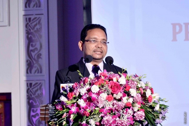 ސެޕްޓެމްބަރ 30، 2015: އިސްކަންދަރު ސްކޫލުގެ، 2014 ވަނަ އަހަރުގެ އަހަރީ އިނާމު ދިނުމުގެ ޖަލްސާގެ ތެރެއިން -- ސަންފޮޓޯ/ އަލީ ނަސީރު