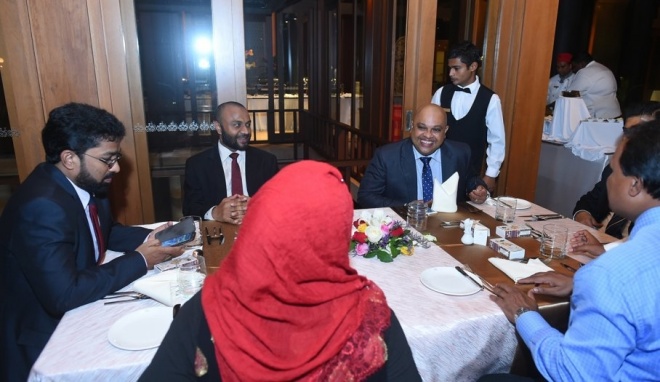 އޮކްޓޯބަރ 2، 2015: ސަޢުދީ ޢަރަބިއްޔާގެ 85 ވަނަ ގައުމީ ދުވަސް ފާހަގަ ކުރުމަށް ޕެރަޑައިސް އައިލެންޑް ރިޒޯޓްގައި ބޭއްވި ހަފްލާގެ ތެރެއިން -- ފޮޓޯ/ރައީސް އޮފީސް