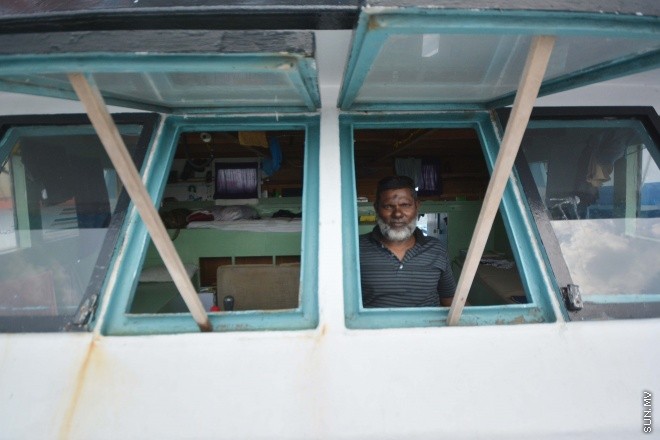 މަހަށް ނުކުމެ އުޅެނިކޮށް، މިދިޔަ އާދީއްތަ ދުވަހު 60 ކިލޯގެ މާވަހަރު ހޮވި ށ. ފޯކައިދޫ "މާކަރީ 7" ދޯނި-- ސަން ފޮޓޯ/ ފަޔާޒު މޫސާ