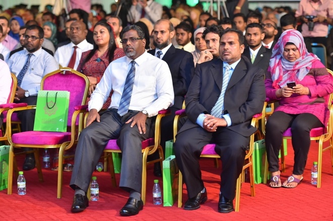 އޭޕްރީލް 1، 2016: އިސްލާމިިކް ޔުނިވަސިޓީގެ ފުރަތަމަ ދަސްވެނިވުމުގެ ރަސްމިއްޔާތުގެ ތެރެއިން -- ފޮޓޯ/ރައީސް އޮފީސް
