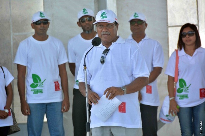 ޖޫން 4، 2016: މިނިވަން މުއައްސަސާތަކުން ހުޅުމާލޭގައި ހިންގި ގަސް އިންދުމުގެ ޕްރޮގުރާމުގެ ތެރެއިން ސަން ފޮޓޯ/ ޔޫސުފް ސޮފްވާން