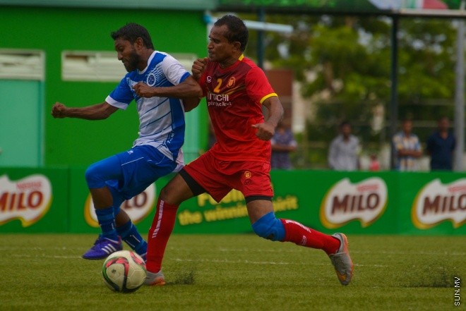 ވެޓެރަންސް ކަޕް: ވިކްޓްރީ ސްޕޯޓްސް ކުލަބާއި ނިއުރޭޑިއަންޓް ސްޕޯޓްސް ކްލަބް ބައްދަލު ކުރި މެޗުގެ ތެރެއިން : 1-3 ގެ ނަތީޖާއަކުން މެޗު ކާމިޔާބް ކުރީ ނިއުރޭޑިއަންޓް ސްޕޯޓްސް ކްލަބް--- ސަން ފޮޓޯ/ މުހައްމަދު އަފްރާހް