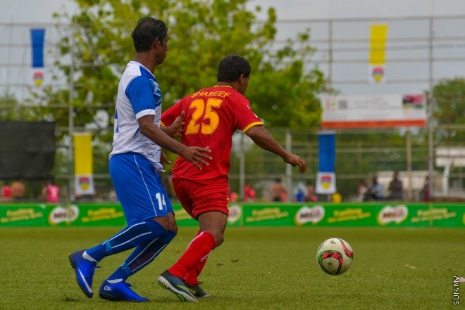 ވެޓެރަންސް ކަޕް: ވިކްޓްރީ ސްޕޯޓްސް ކުލަބާއި ނިއުރޭޑިއަންޓް ސްޕޯޓްސް ކްލަބް ބައްދަލު ކުރި މެޗުގެ ތެރެއިން : 1-3 ގެ ނަތީޖާއަކުން މެޗު ކާމިޔާބް ކުރީ ނިއުރޭޑިއަންޓް ސްޕޯޓްސް ކްލަބް--- ސަން ފޮޓޯ/ މުހައްމަދު އަފްރާހް