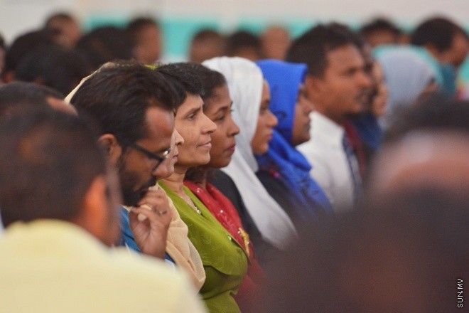 ޖުލައި 16، 2016: ސާފުރާއްޖެ ގައުމީ މަހާސިންތާ 2016 ހުޅުވުމުގެ ރަސްމިއްޔާތުގެ ތެރެއިން: މަހާސިންތާގައި ރަށްރަށުގެ ކައުންސިލަރުންނާއިއެކު ޖުމްލަ 265 ބައިވެރިއަކު ބައިވެރިވޭ -- ސަން ފޮޓޯ/ ފަޔާޒު މޫސާ