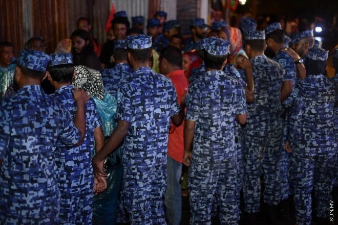 26 އޮގަސްޓް 2016: އިދިކޮޅު އިއްތިހާދުން މާލޭގައި ބޭއްވި އެއްވުމުގެ ތެރެއިން--- ސަން ފޮޓޯ: މުހައްމަދު އަފްރާހް