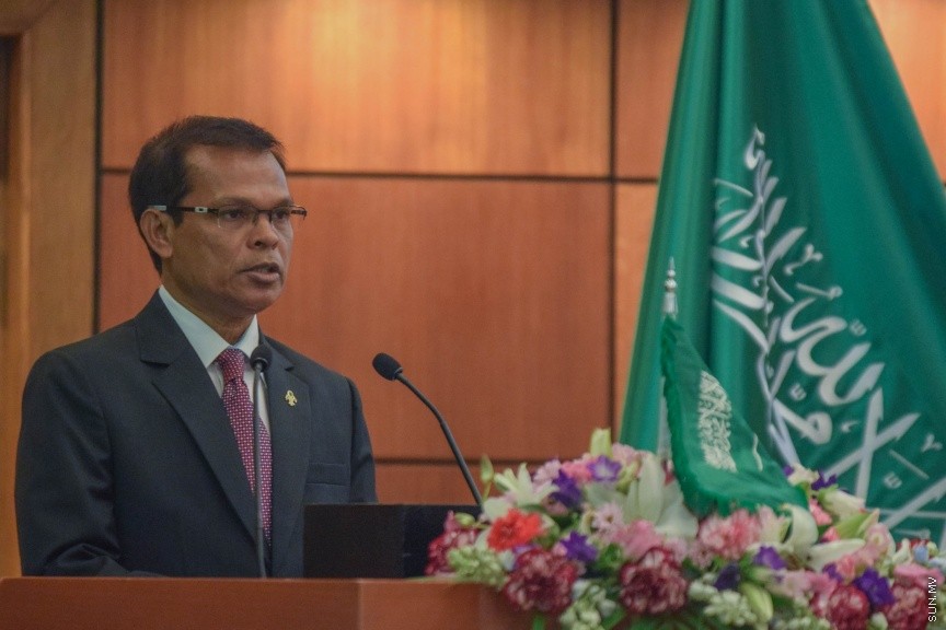 ސެޕްޓެމްބަރ23، 2016: ސައުދީ އަރަބިއްޔާގެ 86 ވަނަ ގައުމީ ދުވަހުގެ މުނާސްބަތުގައި ކުރުބާ މޯލްޑިވްސް ރިސޯޓްގައި ބޭއްވި ރަސްމިއްޔާތުގެ ތެރެއިން--- ސަން ފޮޓޯ: މުހައްމަދު އަފްރާހް