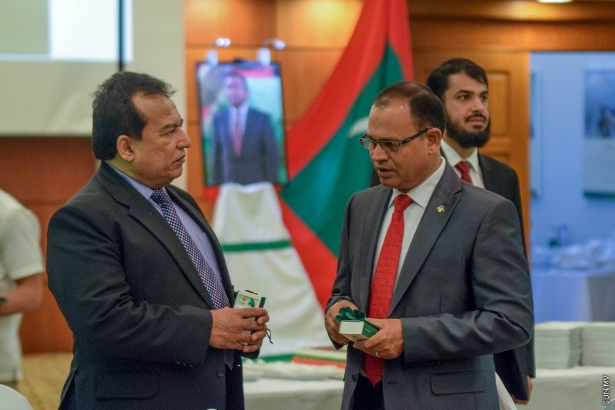 ސެޕްޓެމްބަރ23، 2016: ސައުދީ އަރަބިއްޔާގެ 86 ވަނަ ގައުމީ ދުވަހުގެ މުނާސްބަތުގައި ކުރުބާ މޯލްޑިވްސް ރިސޯޓްގައި ބޭއްވި ރަސްމިއްޔާތުގެ ތެރެއިން--- ސަން ފޮޓޯ: މުހައްމަދު އަފްރާހް