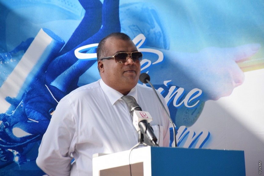 ސެޕްޓެމްބަރ 27، 2016: މޯލްޑިވްސް މެރިން އެކްސްޕޯ ހުޅުވުމަށް ހުޅުމާލޭގައި ބޭއްވި ހަފްލާގެ ތެރެއިން -- ސަން ފޮޓޯ/ ފަޔާޒު މޫސާ