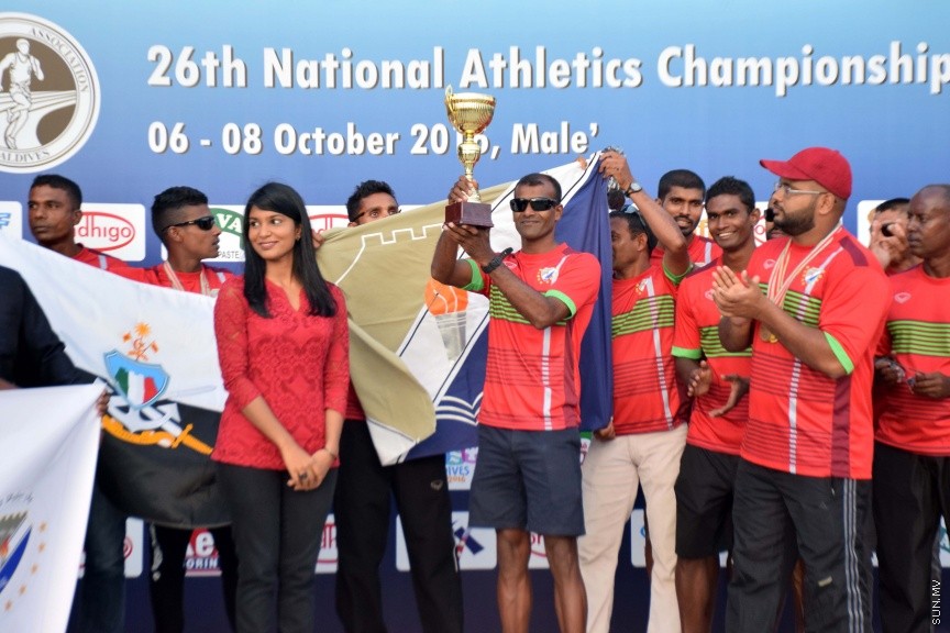 އޮކްޓޯބަރ 8، 2016: ގައުމީ އެތުލެޓިކްސް މުބާރާތުގެ ނިންމުމުގެ ރަސްމިއްޔާތުގެ ތެރެއިން -- ސަން ފޮޓޯ/ ފަޔާޒު މޫސާ