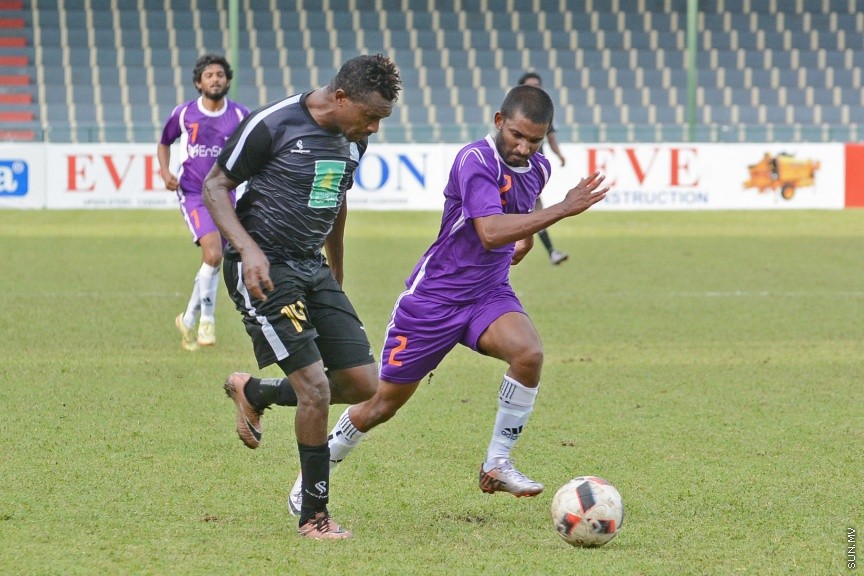 އޮކްޓޯބަރ 25، 2016: އެފްއޭ ކަޕް ފުޓްބޯޅަ މުބާރާތުގައި ބީޖީ އާއި ވޭރު ބައްދަލުކުރި މެޗުގެ ތެރެއިން -- ސަން ފޮޓޯ/ ފަޔާޒު މޫސާ