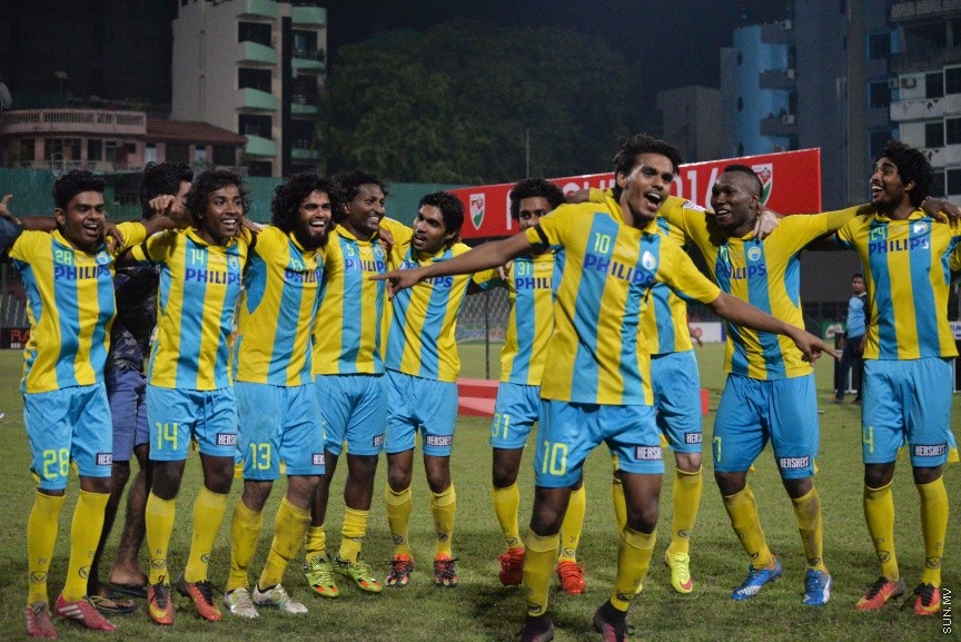 ނޮވެމްބަރ 11، 2016: އެފްއޭ ކަޕްގެ ފައިނަލް މެޗުގެ ތެރެއިން:  3-1 ލަނޑުގެ ނަތީޖާއަކުން ޓީސީ ބަލިކޮށް، އެފްއޭ ކަޕްގެ ޗެމްޕިއަންކަން ވެލެންސިއާއިން ހޯދައި އަންނަ އަހަރުގެ އޭއެފްސީ ކަޕްގެ ޖާގައެއް ކަށަވަރު ވަނީ ކޮއްފަ -- ސަން ފޮޓޯ/ ފަޔާޒު މޫސާ