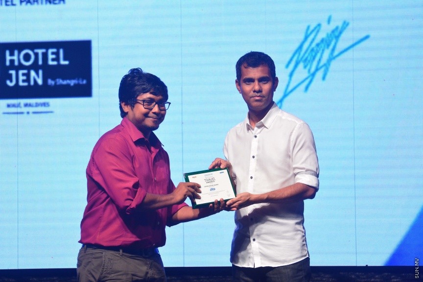 20 ނޮވެމްބަރ 2016: އޮޅުވެލި ރިސޯޓުގައި މިރޭ ބޭއްވި ޓުރެވަލް އެވޯޑްސްގެ ގާލާ ނައިޓުގެ ތެރެއިން---ސަން ފޮޓޯ// މުހައްމަދު އަފްރާހް