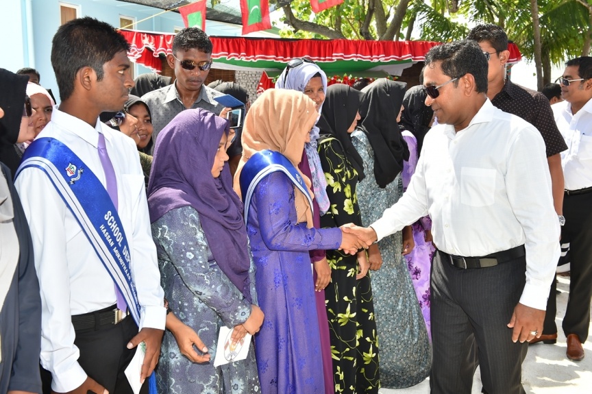 ޖެނުއަރީ 23، 2017: ރައީސް ޔާމީން މ. ދިއްގަރަށް ވަޑައިގެންނެވުން -- ފޮޓޯ/ ރައީސް އޮފީސް