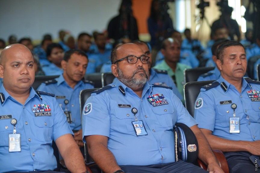 7 ފެބްރުއަރީ 2017: ސެކެކިއުރިޓީ ގާޑުން ތަމްރީުކުރުމަށް އާންމުންނަށް ހުޅުވާލައިގެން  ފުލުހުން ކޯހެއްފެށުމުގެ ގޮތުން ބޭއްވި ރަސްމިއްޔާތުގެ ތެރެއިން---ސަން ފޮޓޯ/ މުހައްމަދު އަފްރާހް
