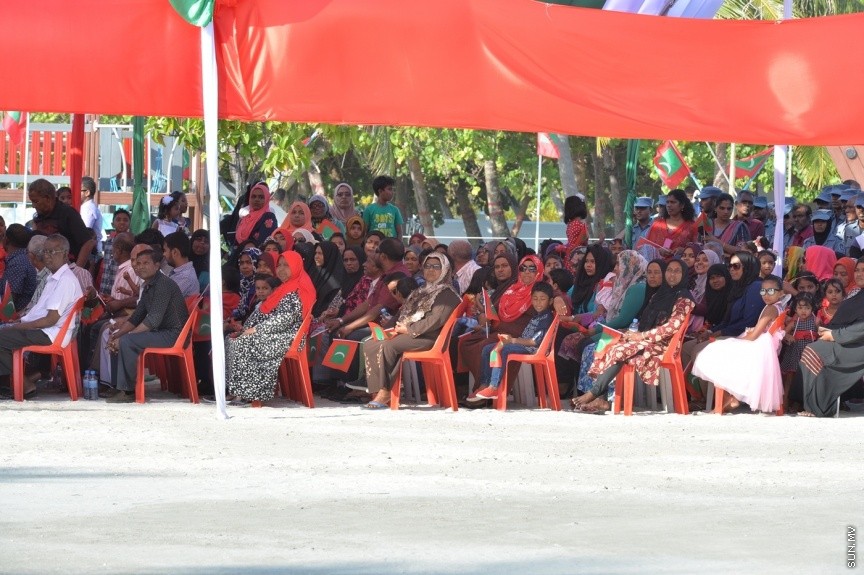 13 ފެބްރުއަރީ 2017: ހިންމަފުށީ ބިން ހިއްކުމުގެ މަޝްރޫޢުގެ ނިމުން ފާހަގަ ކުރުން--- ފޮޓޯ/ ރައީސް އޮފީސް