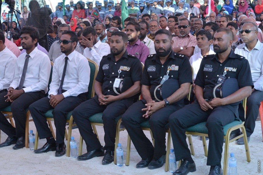 13 ފެބްރުއަރީ 2017: ހިންމަފުށީ ބިން ހިއްކުމުގެ މަޝްރޫޢުގެ ނިމުން ފާހަގަ ކުރުން--- ފޮޓޯ/ ރައީސް އޮފީސް