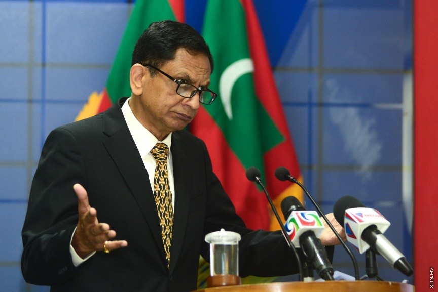 20 ފެބްރުއަރީ 2017:  މިނިވަން ވިޔަފާރީގެ އެއްބަސްވުންތަކާ ބެހޭ ގޮތުން ސަރުކާރުގެ އެކިއެކި މުއައްސަސާތަކާއި ކުންފުނިތަކަށް މައުލޫމާތު ދިނުމަށް ވޯލްޑް ޓްރޭޑް އޯގަނައިޒޭޝަން (ޑަބްލިއުޓީއޯ)އާ އެކު މިއަދު ކަސްޓަމްސް ބިލްޑިންގުގައި ފެށި ދެ ދުވަހުގެ ވޯކްޝޮޕް ފެއްޓުމުގެގޮތުން  ބޭއްވި ރަސްމިއްޔާތުގެ  ތެރެއިން---ސަން ފޮޓޯ: މުހައްމަދު އަފްރާހް