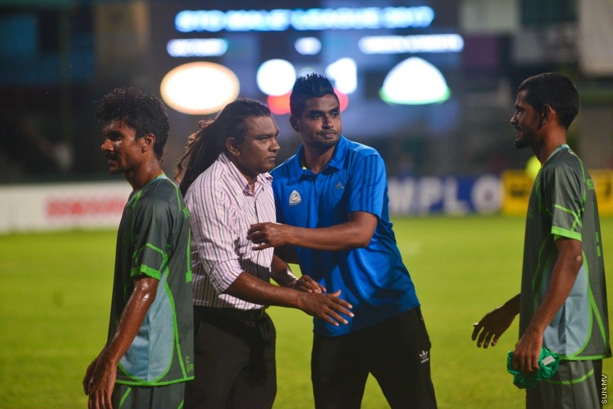 25 ފެބްރުއަރީ 2017: މާލޭ ލީގުގައި ވިކްޓަރީ އާއި ގުރީން ސްޓްރީޓް ބައްދަލުކުރި މެޗުގެ ތެރެއިން:  1-0 ގެ ނަތީޖާއަކުން އެ މެޗު ކާމިޔާބް ކުރީ  ގްރީން ސްޓްރީޓް---ސަން ފޮޓޯ/ މުހައްމަދު އަފްރާހް