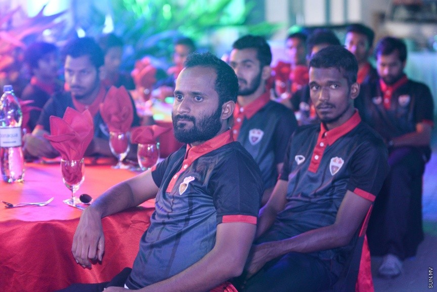 މާޗް 7، 2017: ޝެއިޚް ކަމާލް އިންޓަނޭޝަނަލް ކްލަބު ކަޕް ޓީސީއިން ކާމިޔާބު ކުރުމާ ގުޅިގެން އެފްއޭމް ކުރިމަތީގައި އެ އިދާރާއިން އިންތިޒާމް ކޮށްގެން ބޭއްވި ހާއްސަ ހަފްލާގެ ތެރެއިން  -- ސަން ފޮޓޯ/ ފަޔާޒު މޫސާ