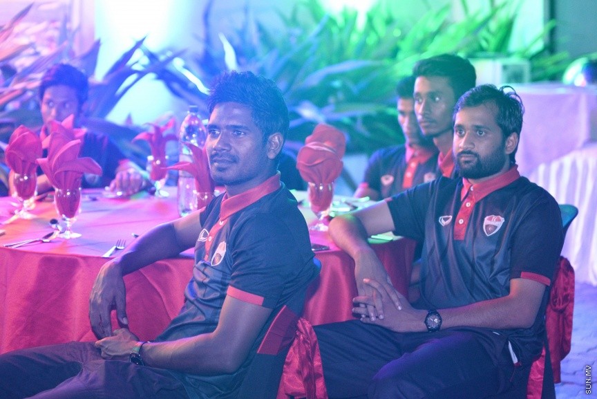މާޗް 7، 2017: ޝެއިޚް ކަމާލް އިންޓަނޭޝަނަލް ކްލަބު ކަޕް ޓީސީއިން ކާމިޔާބު ކުރުމާ ގުޅިގެން އެފްއޭމް ކުރިމަތީގައި އެ އިދާރާއިން އިންތިޒާމް ކޮށްގެން ބޭއްވި ހާއްސަ ހަފްލާގެ ތެރެއިން  -- ސަން ފޮޓޯ/ ފަޔާޒު މޫސާ