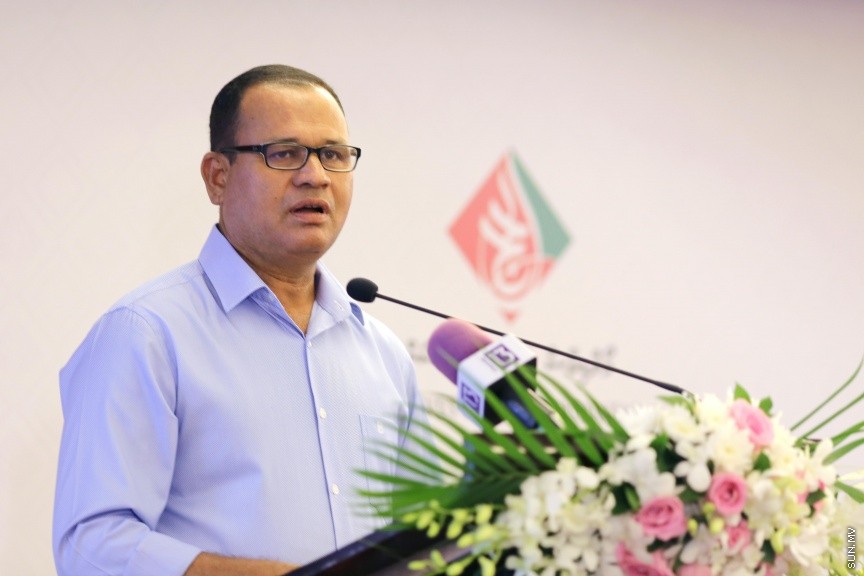 އޭޕްރީލް 2، 2017: މޯލްޑިވްސް ހައްޖު ކޯޕަރޭޝަންގެ ކާމިޔާބު 3 އަހަރު ފާހަގަކުރުމަށް ޖެން ހޮޓެލްގައި ބޭއްވި ހަފްލާގެ ތެރެއިން -- ސަން ފޮޓޯ/ ފަޔާޒު މޫސާ