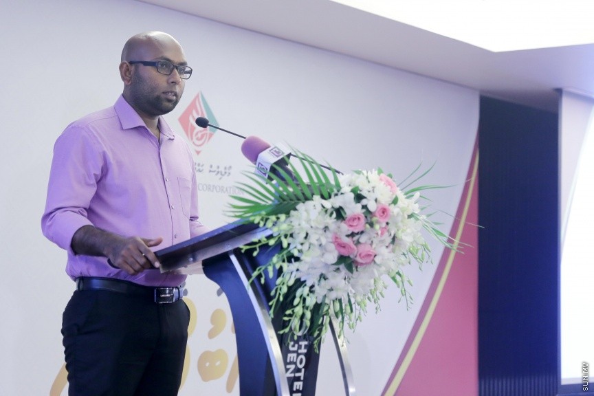 އޭޕްރީލް 2، 2017: މޯލްޑިވްސް ހައްޖު ކޯޕަރޭޝަންގެ ކާމިޔާބު 3 އަހަރު ފާހަގަކުރުމަށް ޖެން ހޮޓެލްގައި ބޭއްވި ހަފްލާގެ ތެރެއިން -- ސަން ފޮޓޯ/ ފަޔާޒު މޫސާ