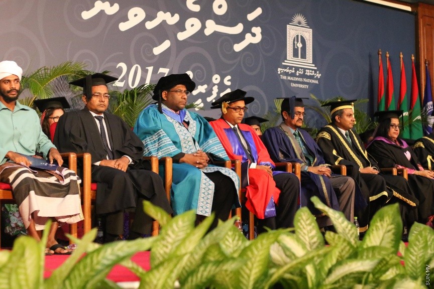 16 އޭޕްރީލް 2017: ގައުމީ ޔުނިވާސިޓީގެ ދަސްވެނިވުމުގެ ރަސްމިއްޔާތުގެ ތެރެއިން --- ސަން ފޮޓޯ/ އިހްތިޝާމް މުހައްމަދު