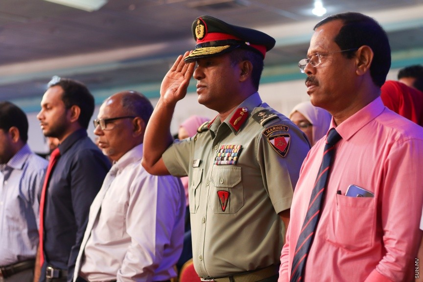 16 އޭޕްރީލް 2017: ގައުމީ ޔުނިވާސިޓީގެ ދަސްވެނިވުމުގެ ރަސްމިއްޔާތުގެ ތެރެއިން --- ސަން ފޮޓޯ/ އިހްތިޝާމް މުހައްމަދު