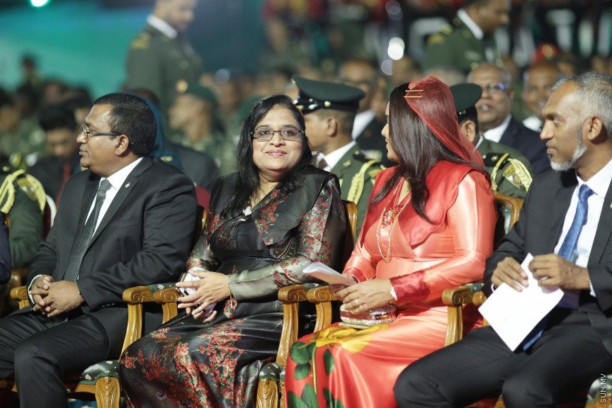 އޭޕްރީލް 23، 2017: ސިފައިންގެ 125ވަނަ އަހަރީ ދުވަސް ފާހަގަ ކުރުމަށް ބޭއްވި ޖަލްސާގެ ތެރެއިން -- ސަން ފޮޓޯ/ ފަޔާޒު މޫސާ