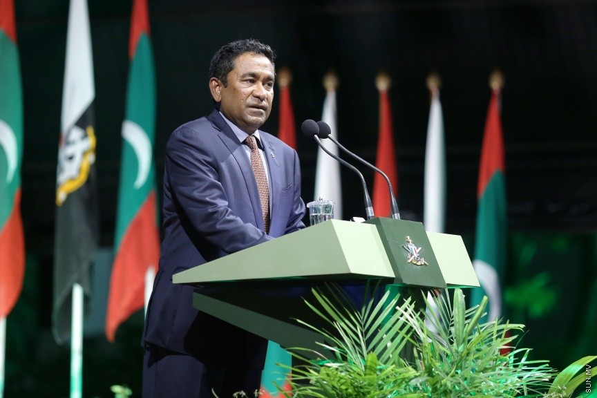 އޭޕްރީލް 23، 2017: ސިފައިންގެ 125ވަނަ އަހަރީ ދުވަސް ފާހަގަ ކުރުމަށް ބޭއްވި ޖަލްސާގެ ތެރެއިން -- ސަން ފޮޓޯ/ ފަޔާޒު މޫސާ