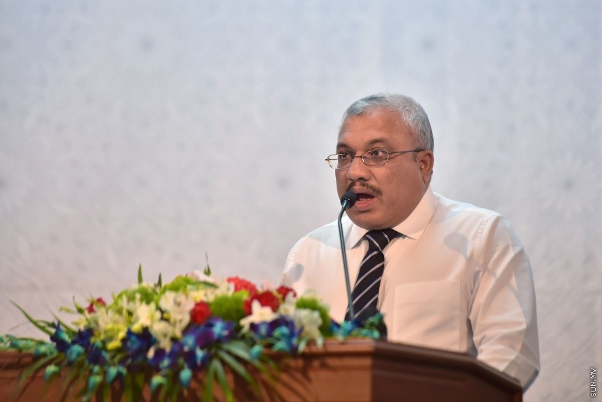 މޭ 10، 2017: އޭސީސީގެ ގައުމީ މަހާސިންތާ އިފްތިތާހު ކުރުމަށް އިސްލާމިކް ޔުނިވާސިޓީގައި ބޭއްވި ހަފްލާގެ ތެރެއިން -- ސަން ފޮޓޯ/ ފަޔާޒު މޫސާ