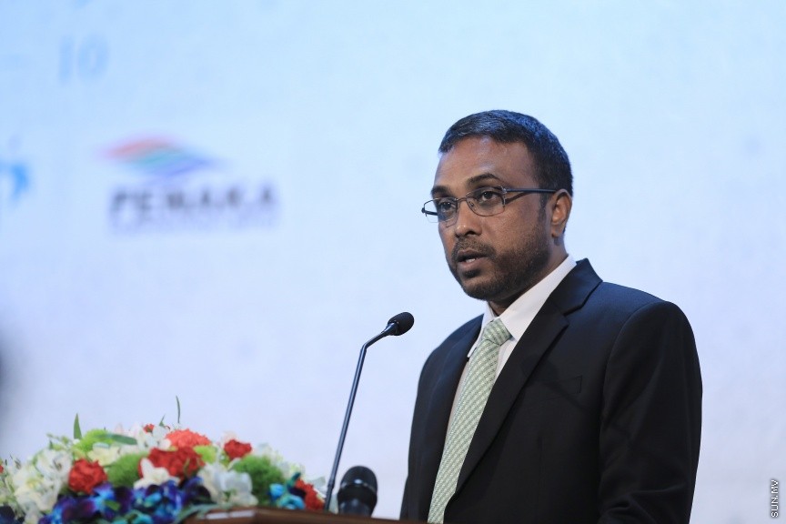 މޭ 10، 2017: އޭސީސީގެ ގައުމީ މަހާސިންތާ އިފްތިތާހު ކުރުމަށް އިސްލާމިކް ޔުނިވާސިޓީގައި ބޭއްވި ހަފްލާގެ ތެރެއިން -- ސަން ފޮޓޯ/ ފަޔާޒު މޫސާ