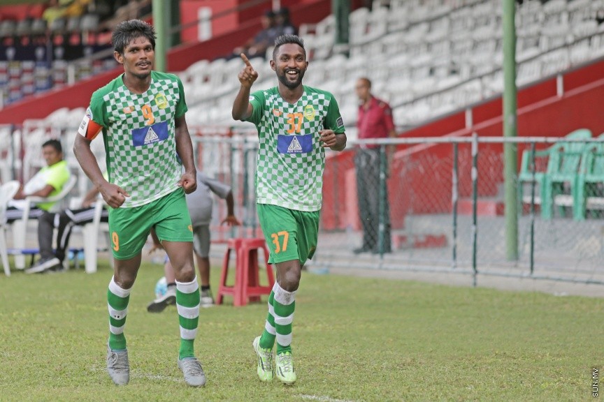 މޭ 17، 2017: އޭއެފްސީ ކަޕްގެ ގްރޫޕް ސްޓޭޖްގައި ރާއްޖޭގެ މާޒިޔާ އާއި ބަނގްލަދޭޝްގެ ދާކާ އަބަހާނީ ބައްދަލުކުރި މެޗުގެ ތެރެއިން -- ސަން ފޮޓޯ/ ފަޔާޒު މޫސާ
