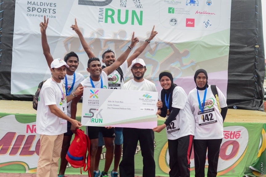 20 މެއި 2017: މައިލޯ 5K ޓީމް ރަން ގެ ތެރެއިން---ސަން ފޮޓޯ/ މުހައްމަދު އަފްރާހް