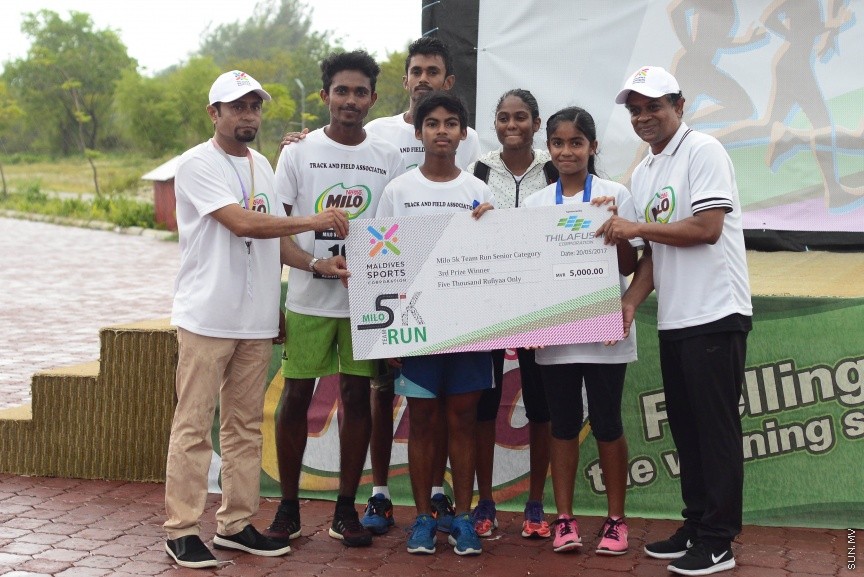 20 މެއި 2017: މައިލޯ 5K ޓީމް ރަން ގެ ތެރެއިން---ސަން ފޮޓޯ/ މުހައްމަދު އަފްރާހް