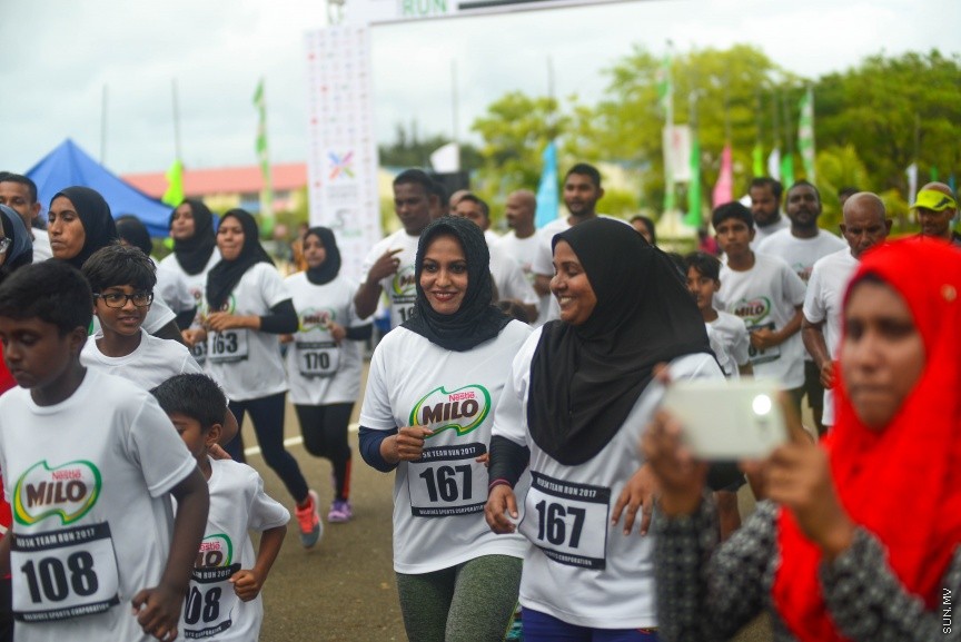 20 މެއި 2017: މައިލޯ 5K ޓީމް ރަން ގެ ތެރެއިން---ސަން ފޮޓޯ/ މުހައްމަދު އަފްރާހް