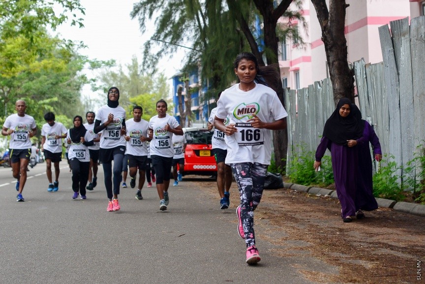 20 މެއި 2017: މައިލޯ 5K ޓީމް ރަން ގެ ތެރެއިން---ސަން ފޮޓޯ/ މުހައްމަދު އަފްރާހް