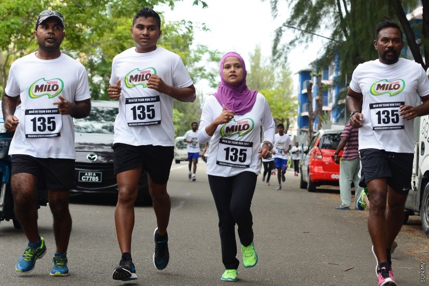 20 މެއި 2017: މައިލޯ 5K ޓީމް ރަން ގެ ތެރެއިން---ސަން ފޮޓޯ/ މުހައްމަދު އަފްރާހް
