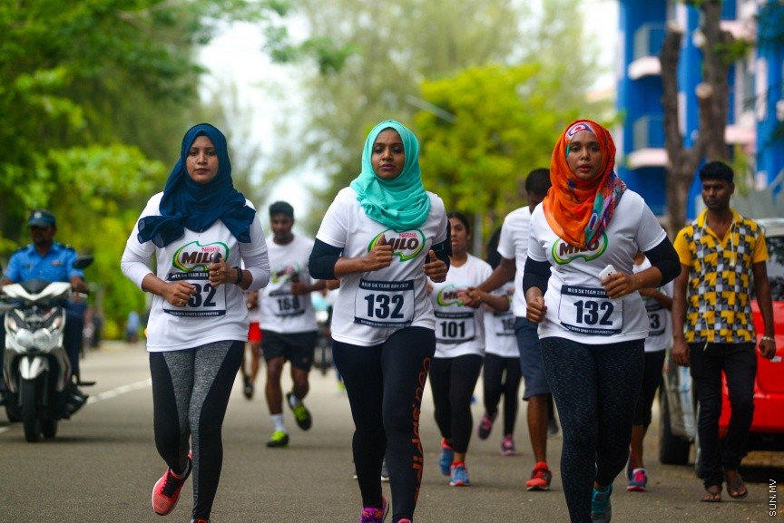20 މެއި 2017: މައިލޯ 5K ޓީމް ރަން ގެ ތެރެއިން---ސަން ފޮޓޯ/ މުހައްމަދު އަފްރާހް