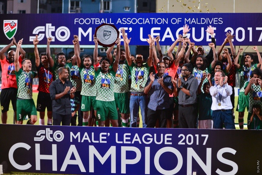 މާލޭ ލީގުގެ ދެވަނަ ބުރު:  ވާދަވެރި ނިއުރޭޑިއަންޓް ސްޕޯޓްސް ކްލަބާ އެއްވަރުކޮށް، ލަނޑުގެ ތަފާތުން މާޒިޔާއިން ލީގު ކާމިޔާބުކޮށްފި---ސަން ފޮޓޯ/ މުހައްމަދު އަފްރާޙް 