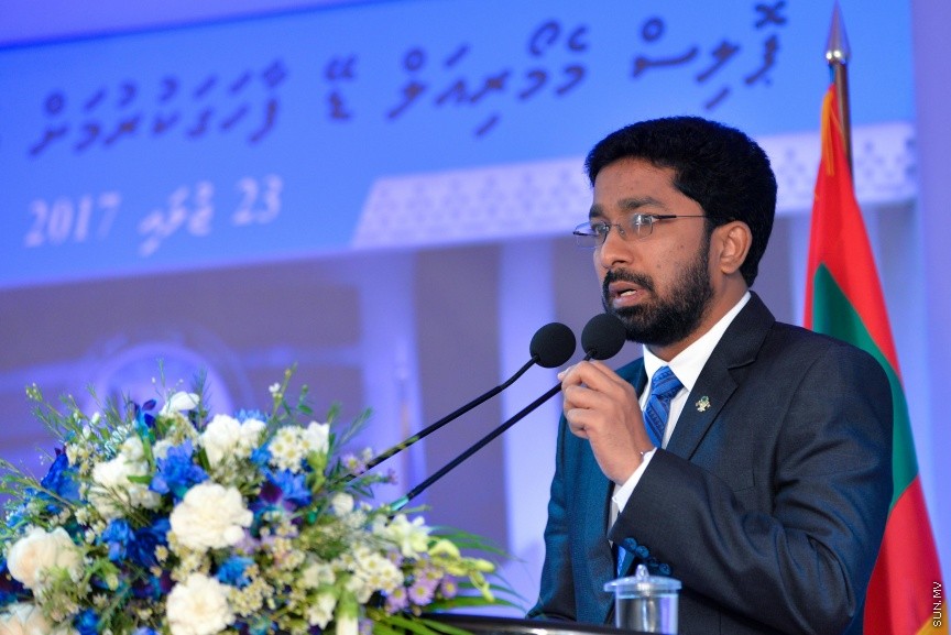 23: ޖުލައި 2017: ޕޮލިސް މެމޯރިއަލްޑޭ ފާހަގަ ކުރުމުގެ ގޮތުން ބޭއްވި ހާއްސަ ޖަލްސާގެ ތެރެއިން---ސަން ފޮޓޯ/ މުހައްމަދު އަފްރާހް 