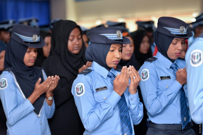 23: ޖުލައި 2017: ޕޮލިސް މެމޯރިއަލްޑޭ ފާހަގަ ކުރުމުގެ ގޮތުން ބޭއްވި ހާއްސަ ޖަލްސާގެ ތެރެއިން---ސަން ފޮޓޯ/ މުހައްމަދު އަފްރާހް 