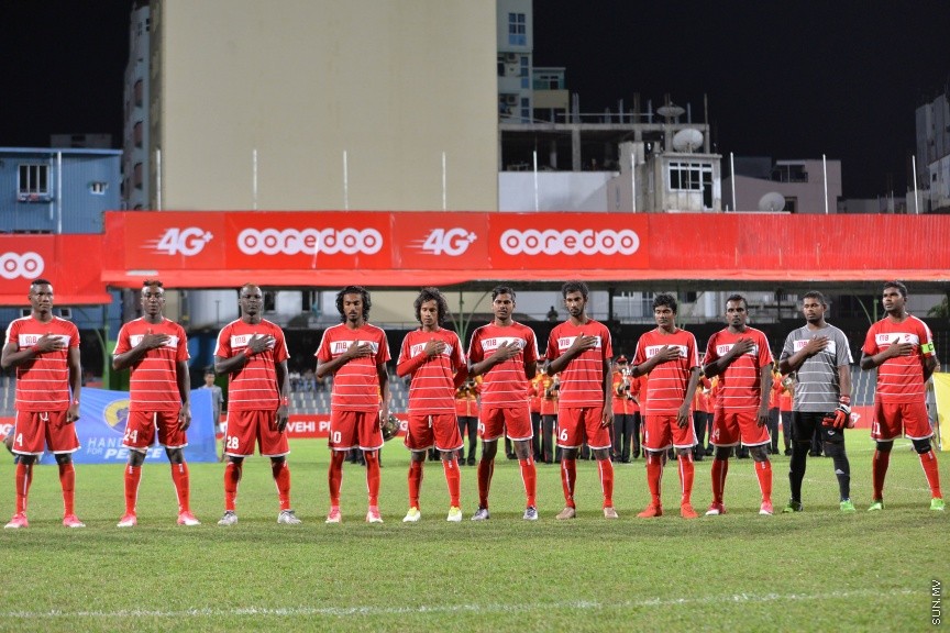 ދިވެހި ޕްރިމިއާ ލީގުގައި މާޒިޔާއާއި ދ. ކުޑަހުވަދޫ ބައްދަލުކުރި މެޗުގެ ތެރެއިން: އެ މެޗުން މާޒިޔާ މޮޅުވީ 4-0 ލަނޑުގެ ނަތީޖާއަކުން --- ސަން ފޮޓޯ/ މުހައްމަދު އަފްރާހް