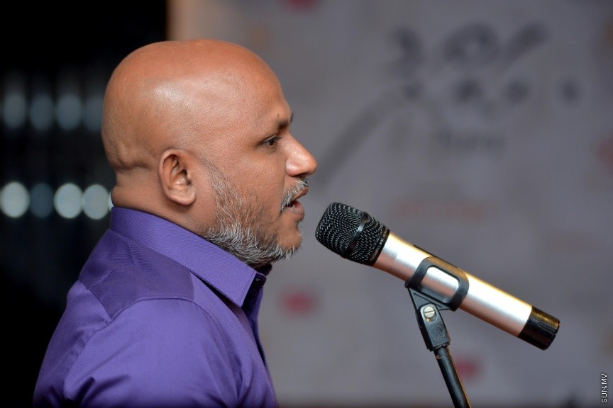 އޯގަސްޓް 6، 2017: ދިވެހި އާ ފިލްމް "ހައްދު"ގެ އޯޑިއޯ ލޯންޗް ކުރަން ސޯލްޓް ކެފޭގައި ބޭއްވި ހަފްލާގެ ތެރެއިން -- ސަން ފޮޓޯ/ ފަޔާޒު މޫސާ