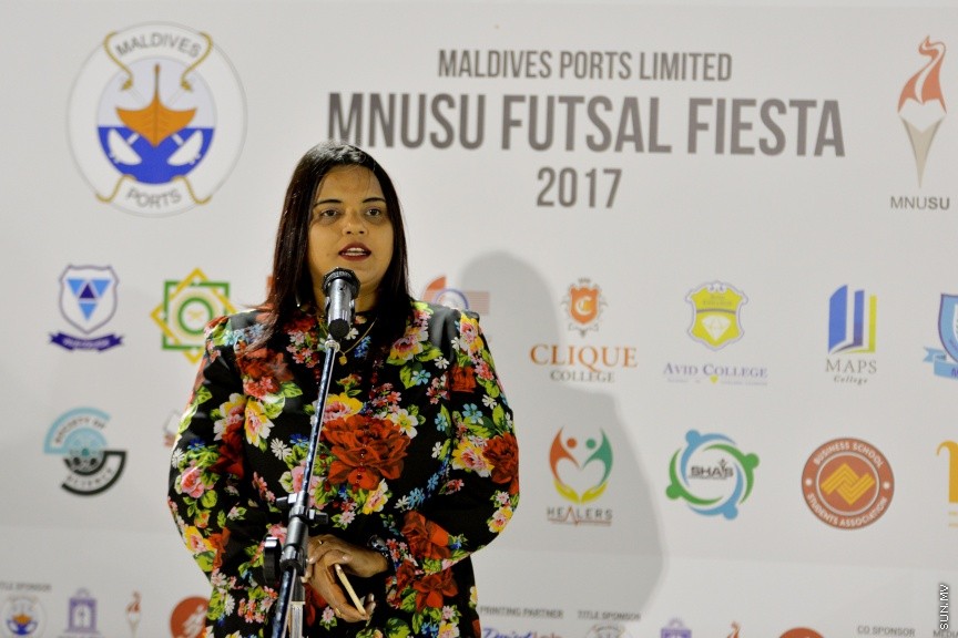 11 އޯގަސްޓް 2017: އެމްއެންޔޫއެސްޔޫ އިން އިންތިޒާމްކޮށްގެން ބާއްވާ ފަސްވަނަ އެމްއެންޔޫއެސްޔޫ ފުޓްސަލް ފިއެސްޓާ ފުށުން -- ސަން ފޮޓޯ/ ފަޔާޒު މޫސާ