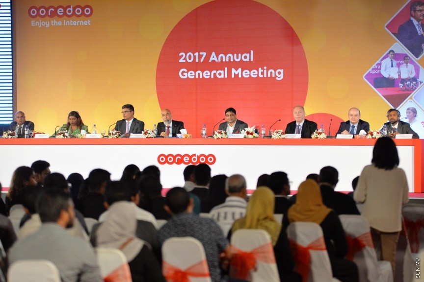އޮކްޓޯބަރ 1، 2017: ދަރުބާރުގޭގައި ބޭއްވުނު އުރީދޫގެ ފުރަތަމަ އަހަރީ  އާންމު ޖަލްސާގެ ތެރެއިން -- ސަން ފޮޓޯ/ ފަޔާޒު މޫސާ